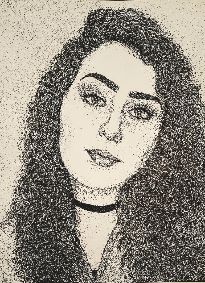 JennJ96906452's tweet photo. FINALLY DONE!🎉
#art #inkart #inkonpaper #portraits #pointillism https://t.co/bHTJNOIwgp
