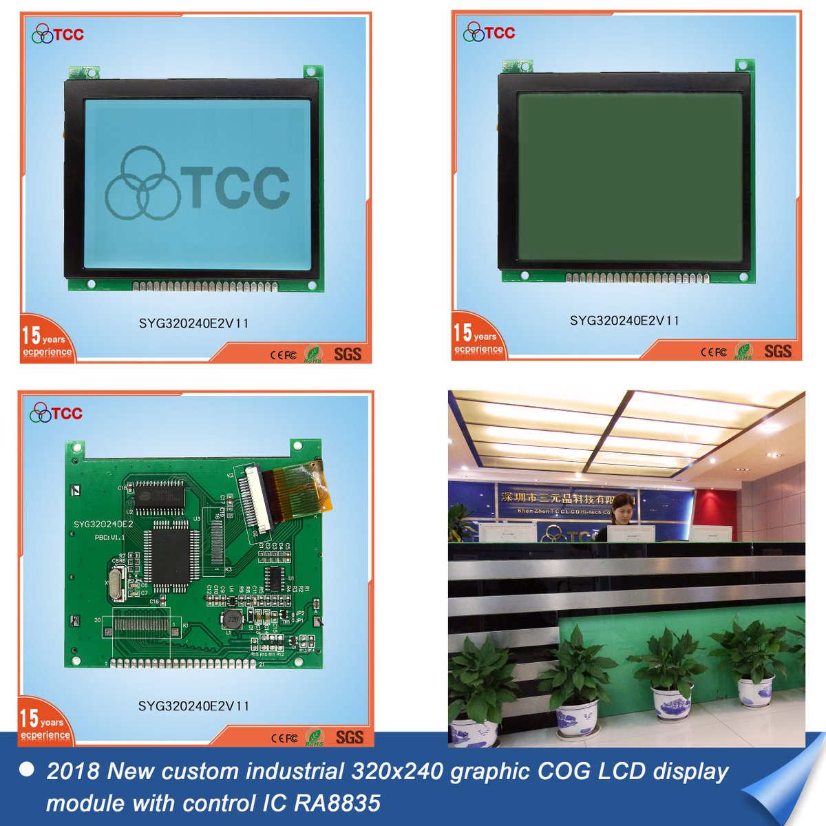 TCCLCD's tweet image. bit.ly/2DqTyPn 2018 neue industrielle benutzerdefinierte @TCCLCD   display 320x240 grafik cog lcd-modul bildschirm mit
Steuer-IC RA8835