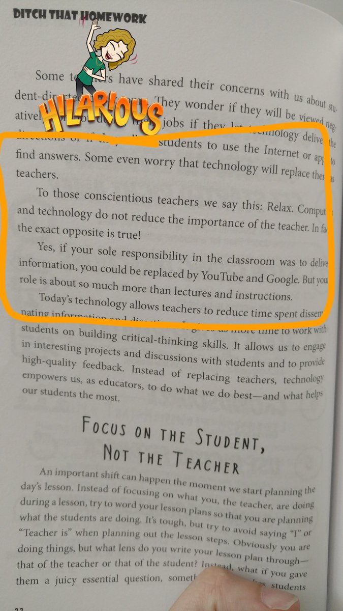 Ss already claim they're being taught by @SweeneySays @hankgreen @johngreen @hiphughes 🙄🤣 I love in-class flipping so I can focus on other stuff! #DitchHW @alicekeeler @jmattmiller