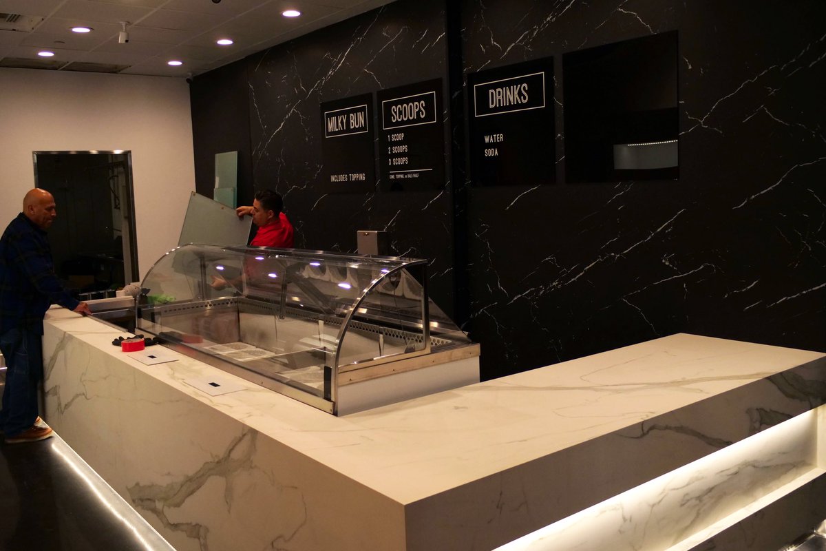 GlassFirst's tweet photo. Thinking about that time we installed custom glass @AftersIceCream 🍦 Stay cool and hydrated during the heatwave #FirstPlaceGlass https://t.co/qc3E0WUo2j