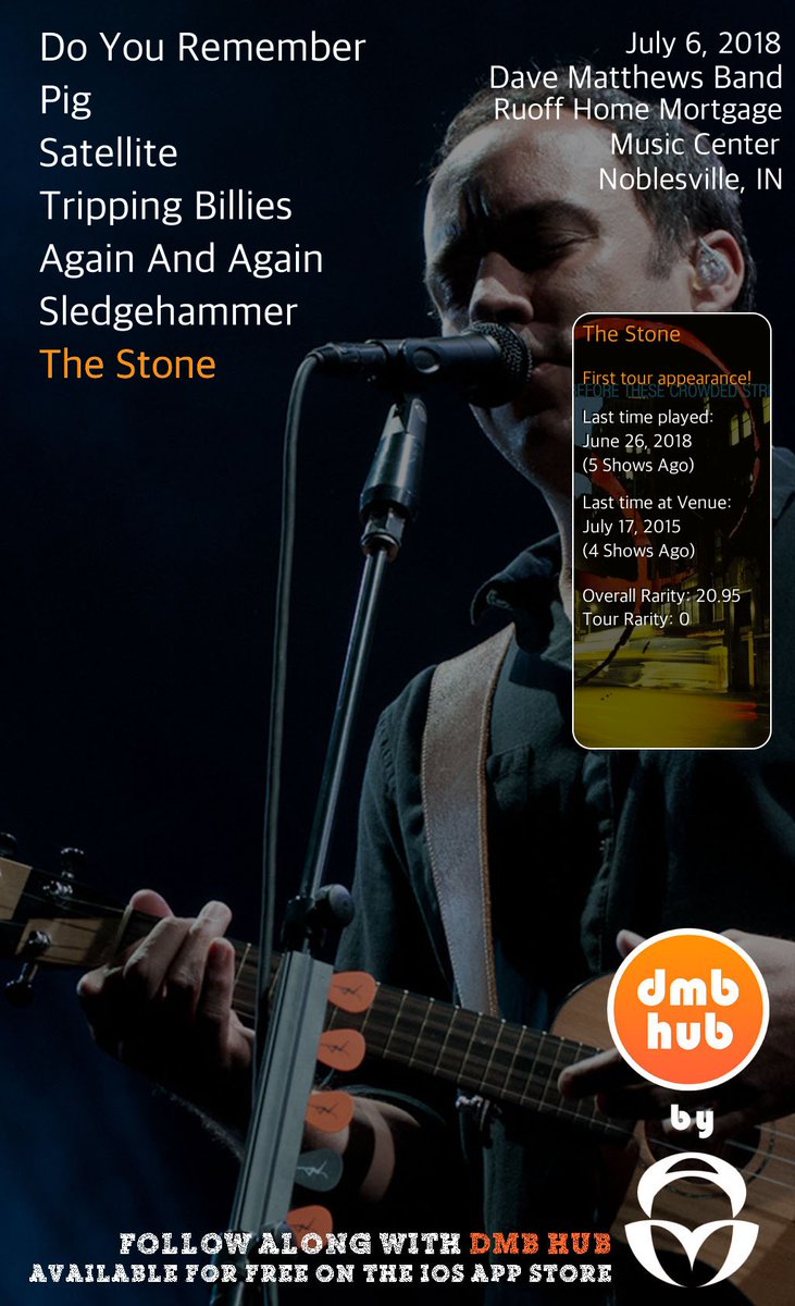 dmblive's tweet image. Now Playing: The Stone #DMBLive #DMBHub 2018-07-06