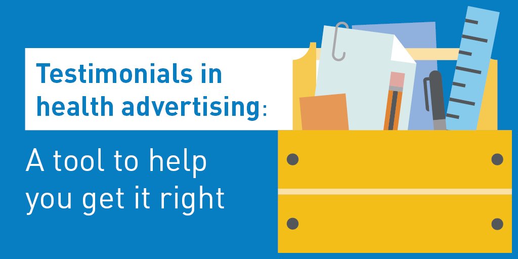 Ahpra's tweet photo. Want to understand why #testimonials are prohibited in #healthadvertising? Check out our new testimonial tool: https://t.co/oEeEB5eYqd
✅  read our resources
✅  identify the advertising you are responsible for, and
✅  review and change your advertising if you need to. https://t.co/tFIH79OWHu