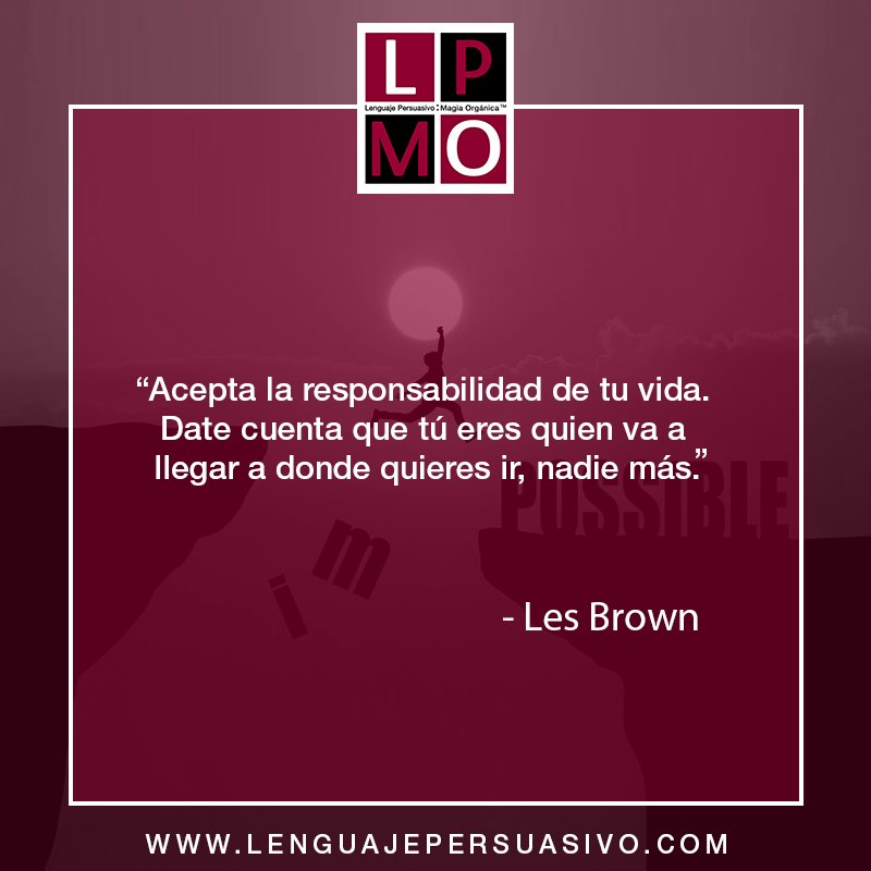 LPMO_'s tweet photo. Cualquier momento es bueno para empezar a crear una nueva historia #TipLPMO @LesBrown77 https://t.co/dt8prn9kvn