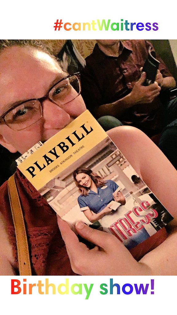 musicalradiance's tweet photo. My girlfriend is the best. @GetScaredLater #cantwaitress #feeling22 #birthdaycelebration @WaitressMusical https://t.co/kCiwpCUXDk
