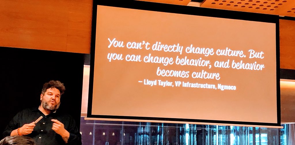 leighmgibson's tweet photo. “Empathy is CI for your soul” Thanks @pagerduty for bringing @mattstratton to @ANZ_AU yesterday to talk #DevOps with us. Great talk. Please come back anytime! #engineering #prodsupport #culture #automation #change https://t.co/cdj0mS74m4