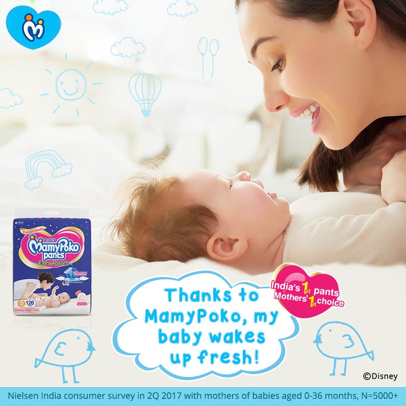 MamyPokoIN's tweet photo. Mammies, have you chosen MamyPoko Pants for your baby yet?
#MamyPoko #Unicharm #MomAndBaby #HappyBaby #MotherFirstChoice #GoodMorning #BestDiaper #ExtraAbsorb https://t.co/DStAcJc4Wr