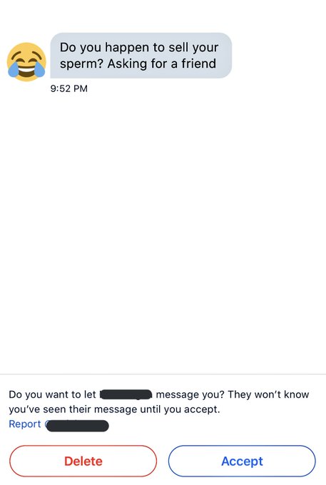 I don&rsquo;t know whether to accept this conversation or not?...????? 😂 https://t.co/RpLZ9zTk7l<a href="/tag/tinder"class="tags"><span>#tinder</span></a>