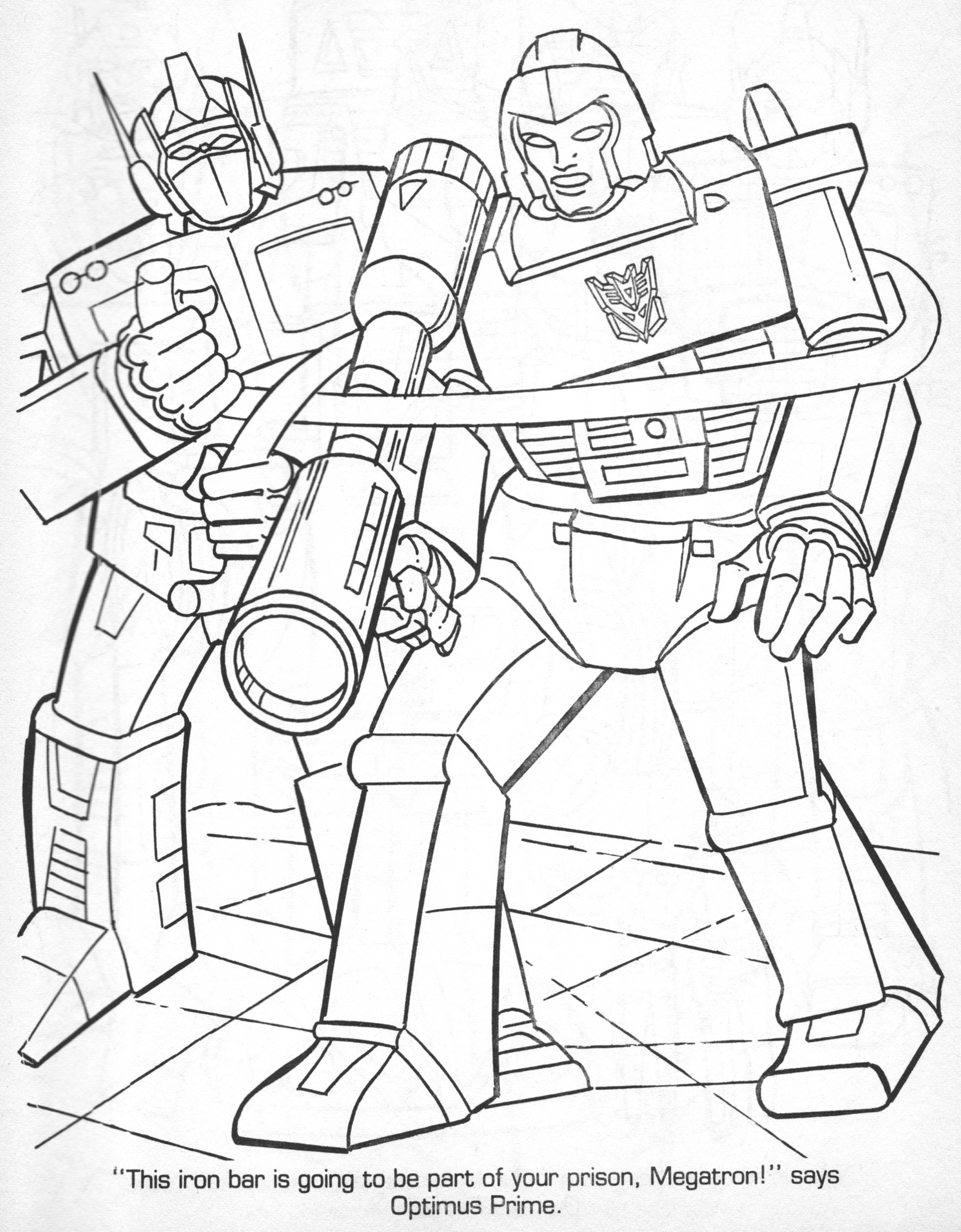 Transformers Coloring Pages Devastator Transformer