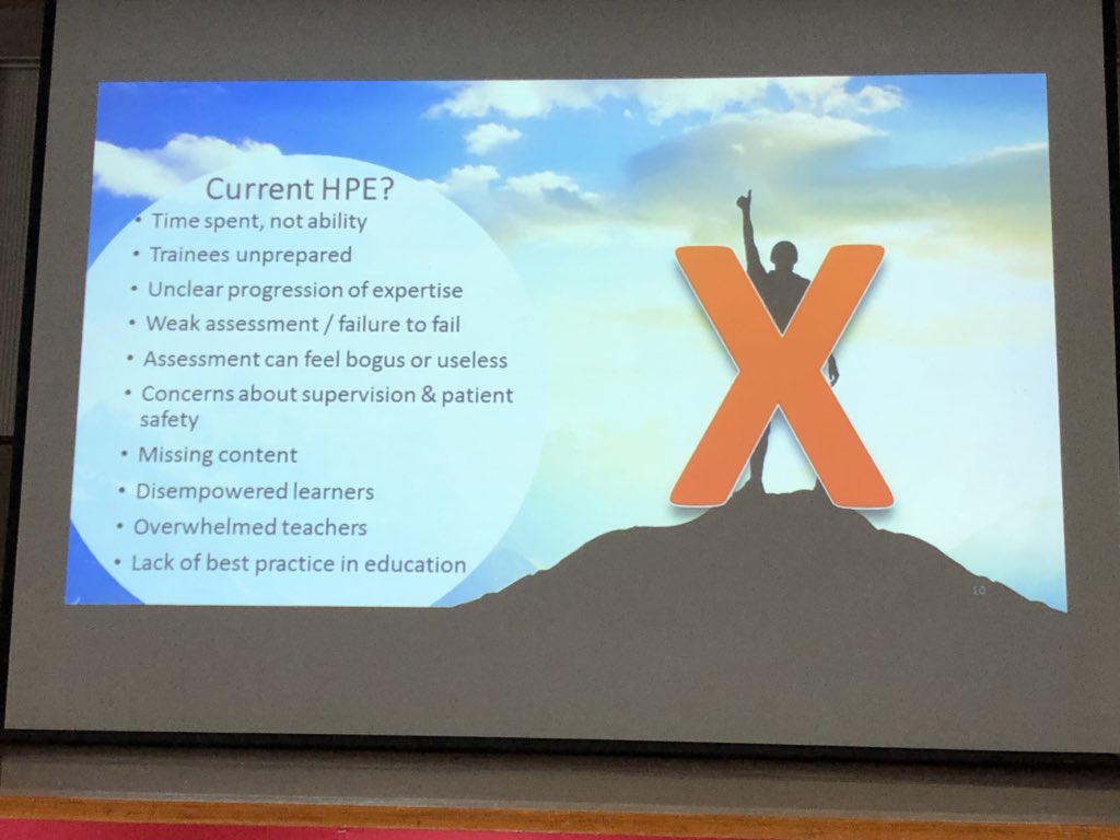 boedudley's tweet photo. Very helpful slide from @drjfrank on current challenges in health professionals education. https://t.co/Mab40C5Mb5