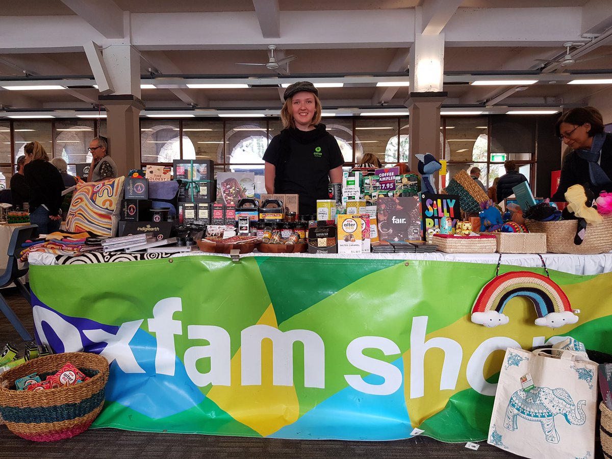 UWASocialImpact's tweet photo. #TheGoodMarket happening now at the UWA Undercroft! Come down and say hi😊 @OxfamAustralia #shopfairtrade #SIFest18 https://t.co/HHFuRGHkTR