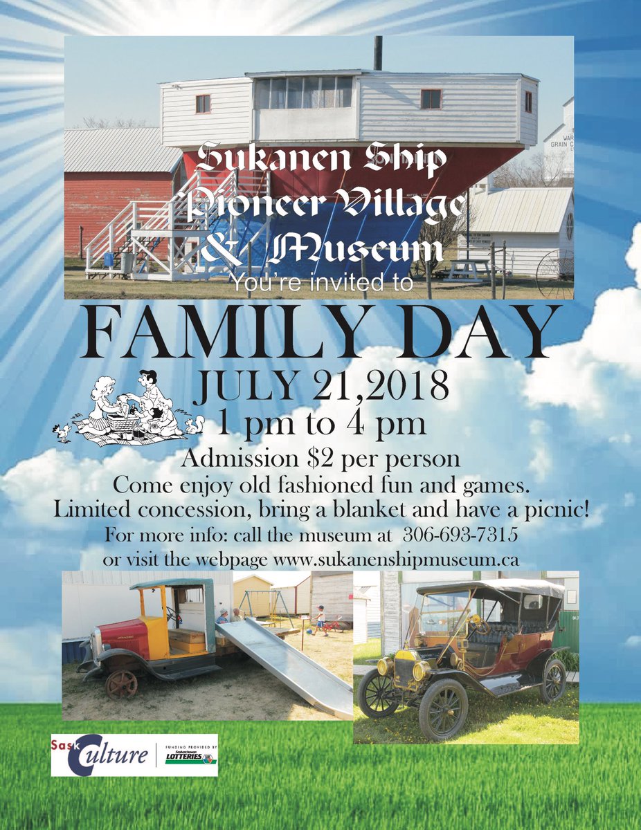 SukanenShip's tweet photo. #Sukanen is having a #Family day! $2 to get in! #DiscoverMJ #CityMJ #ExploreSask https://t.co/SM2PoqxDQQ