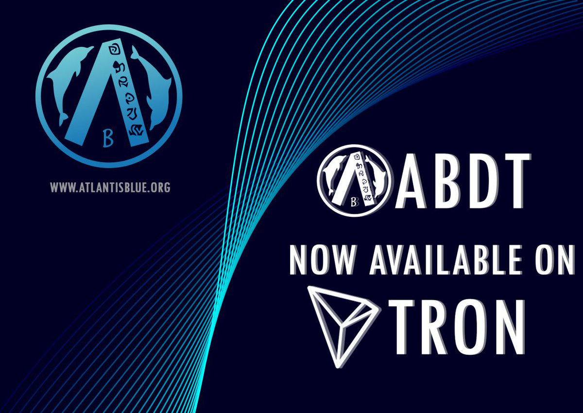 Now you can exchange #TRX for #ABDT on Tron's new mainnet!!!
#Tron #TRONICS #ABDT #Stellar #XLM #cryptocurrency #altcoin #altcoinnews #AtlantisBlue