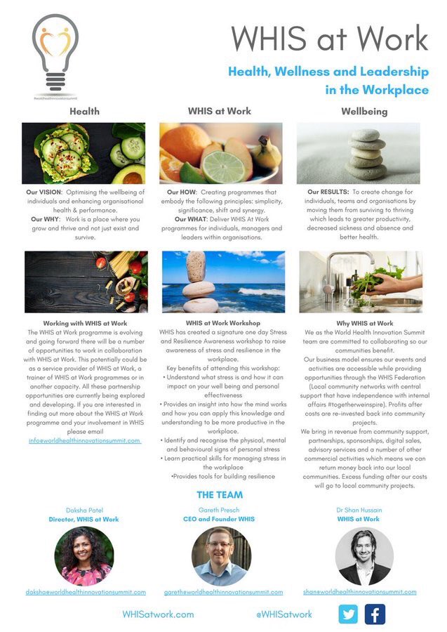 WHISatwork's tweet photo. @GarethPresch @CMitchell_HFMA @TheKingsFund @j59dd @RCPLondon @CostingForValue @HIC2016 @WHISNOTTINGHAM @WHISFyldeCoast @WHIS_kids Prevention programmes in the workplace #WHISatwork 💡#stress #mentalhealth https://t.co/l8hj9UI3qo