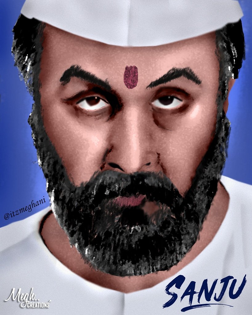 RANBIR KAPOOR as #Sanju #DigitalDrawing by <a href="/ItzMeghani/">Megh (RK's Rabdi)</a>
