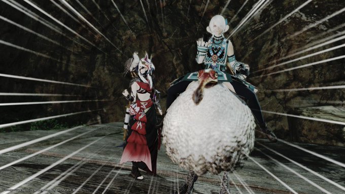 Ff14 ドードーマウントの各種族の乗り方 基本的に大股 ララフェルは許せる