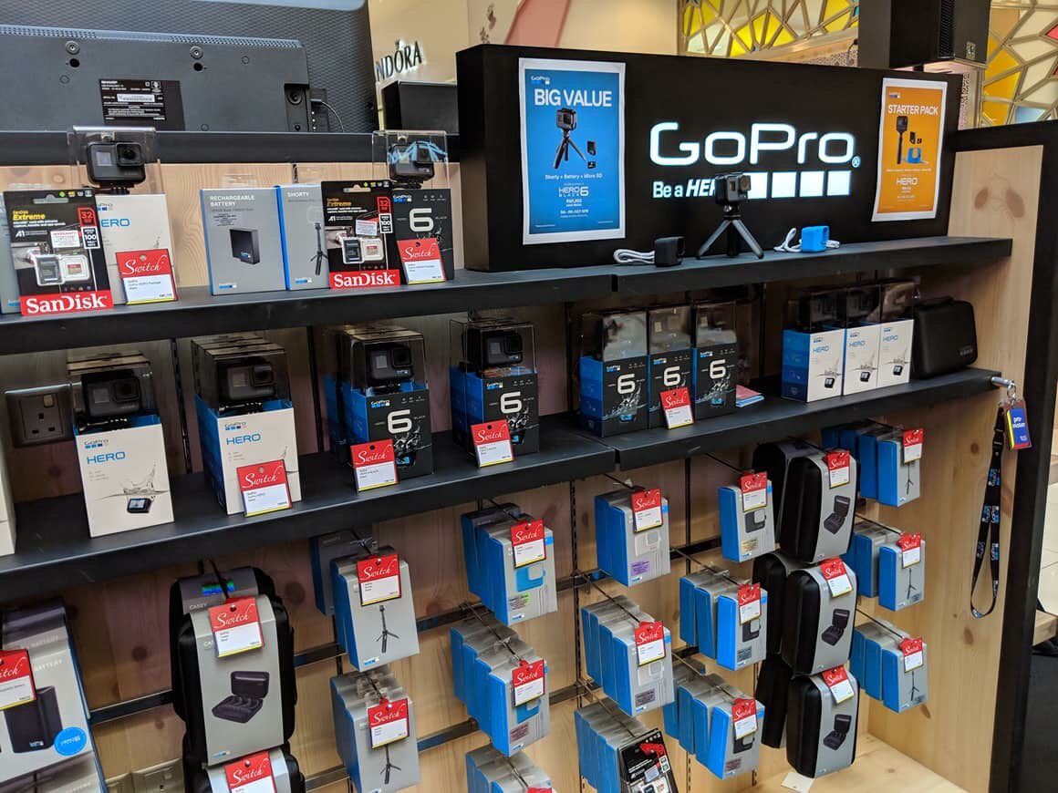 SwitchTM's tweet photo. GoPro! A participating brand at Switch World 2018 at Gurney Plaza. Happening now until tomorrow. Come check out their promotions #gopro #apple #malaysia #switchmy #switchworld https://t.co/2kX3xHxKWO