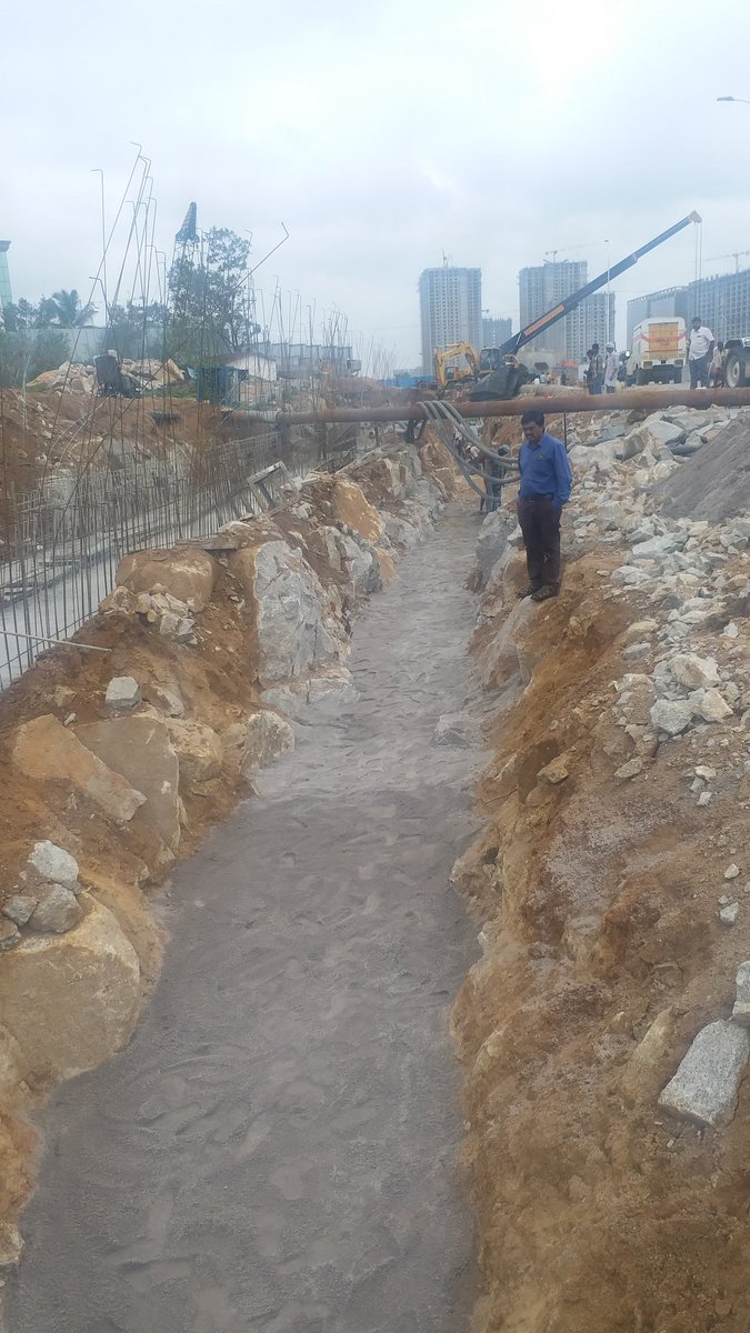 Sir.
    Shifting of 600mm dia ms pipe line work under progress at Mind space IKEA under Madhapur