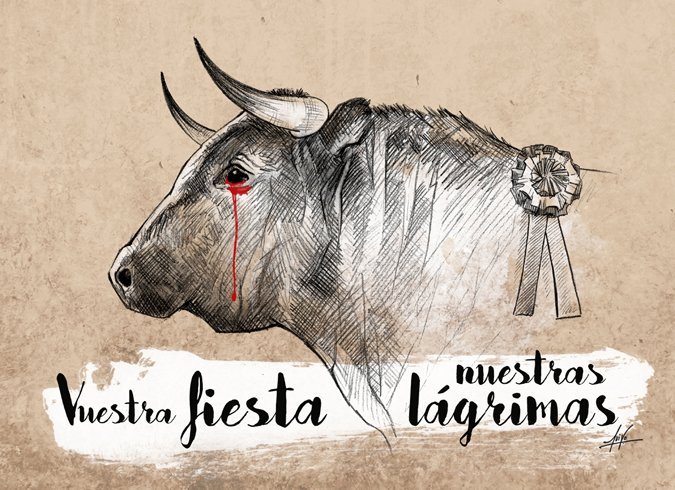 Vuestra fiesta.
Nuestras lágrimas...
#Sanfermines2018