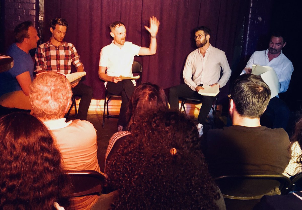 MadEdTheatre's tweet photo. Audience photos from our reading of Sunday’s Child by @CraigsContinuum this week @TheGloryLondon 

Second reading, panel discussion and Q&amp;A July 19th. Free event, tickets available here. 

https://t.co/2nt1LavvYh https://t.co/6rYDXZEl10