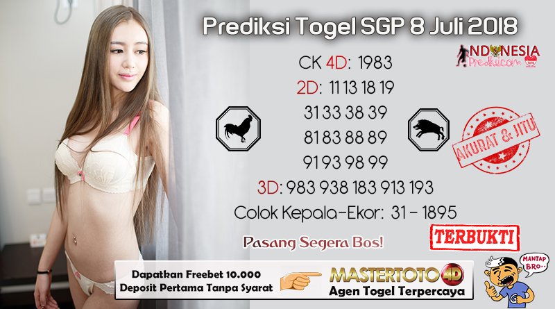 Indonesiaprediksi در توییتر Prediksi Nomor Jitu Togel Singapura Sgp Minggu 8 Juli 2018 4dsingapura Indotogel Juditogel Togelsgp Togelsingapura Dutasuporterindonesia Https T Co Ed8da5ipzs Https T Co Heyteya0vz