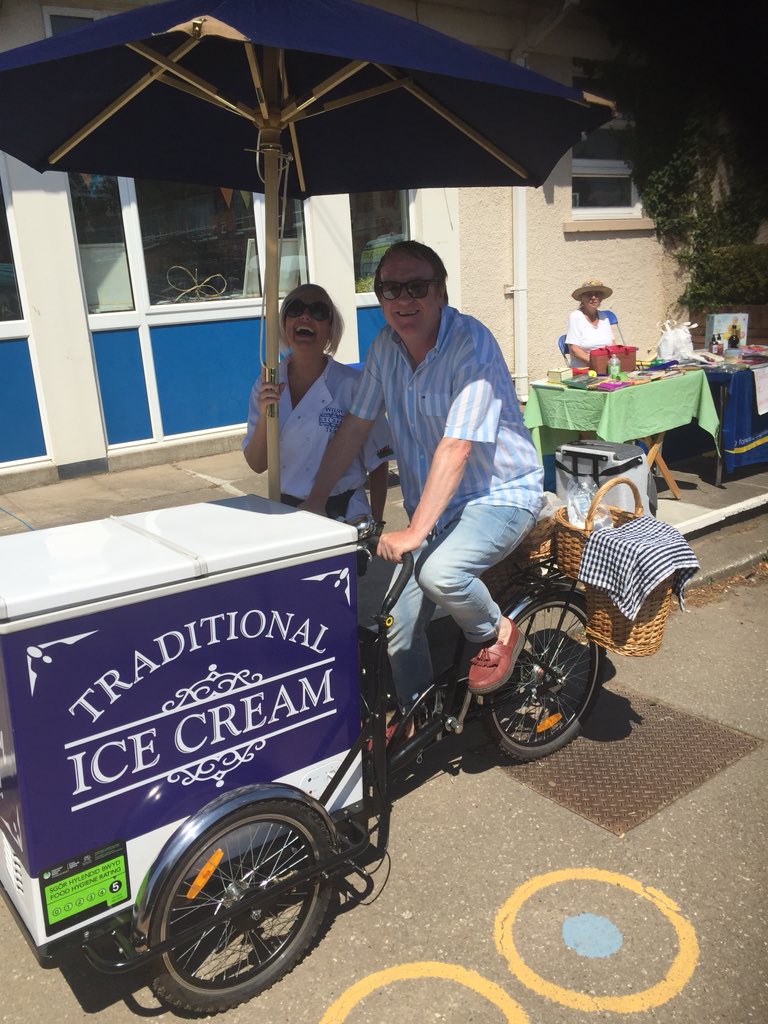 chrispevans1's tweet photo. Beautiful day for @HighCrossPri summer fete ☀️ big ✊ to the PTA and all involved - the fun carries on till 4, why not pop along? thanks for the ride @welshicetrike 🍦⛱ 😋 https://t.co/9awrpPXwmr