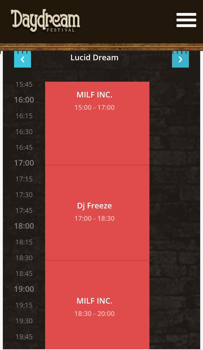 Part2 #TimeTable #LucidDream #Freestyle stage at <a href="/daydreamFstvl/">Daydream Festival</a> next saturday @T73music #M84 <a href="/DJFreezeNL/">DJ Freeze</a> #djQuint @djDozer <a href="/TheDizZorder/">The DizZorder</a>