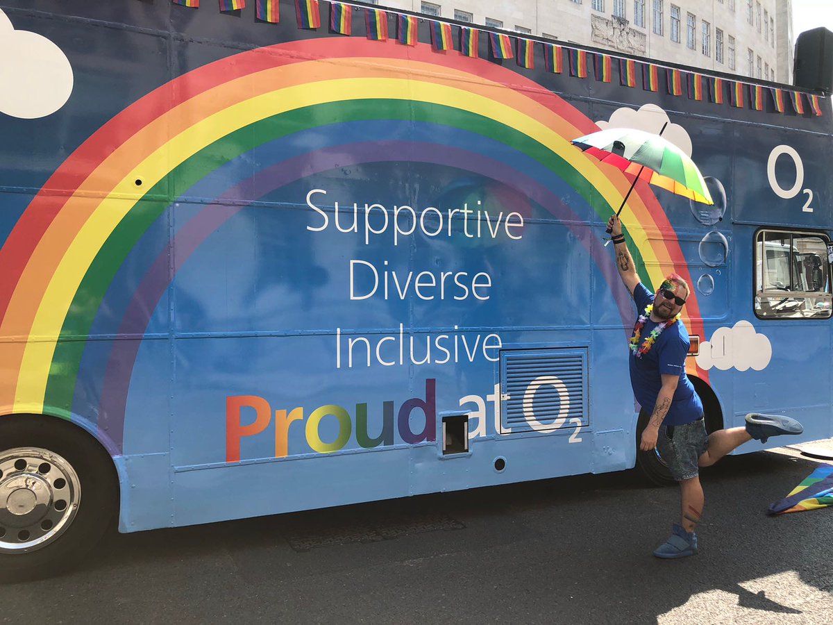 O2's tweet image. London. Have a fabulous day celebrating at #PrideInLondon. You are amazing and we are #ProudAtO2 🌈
