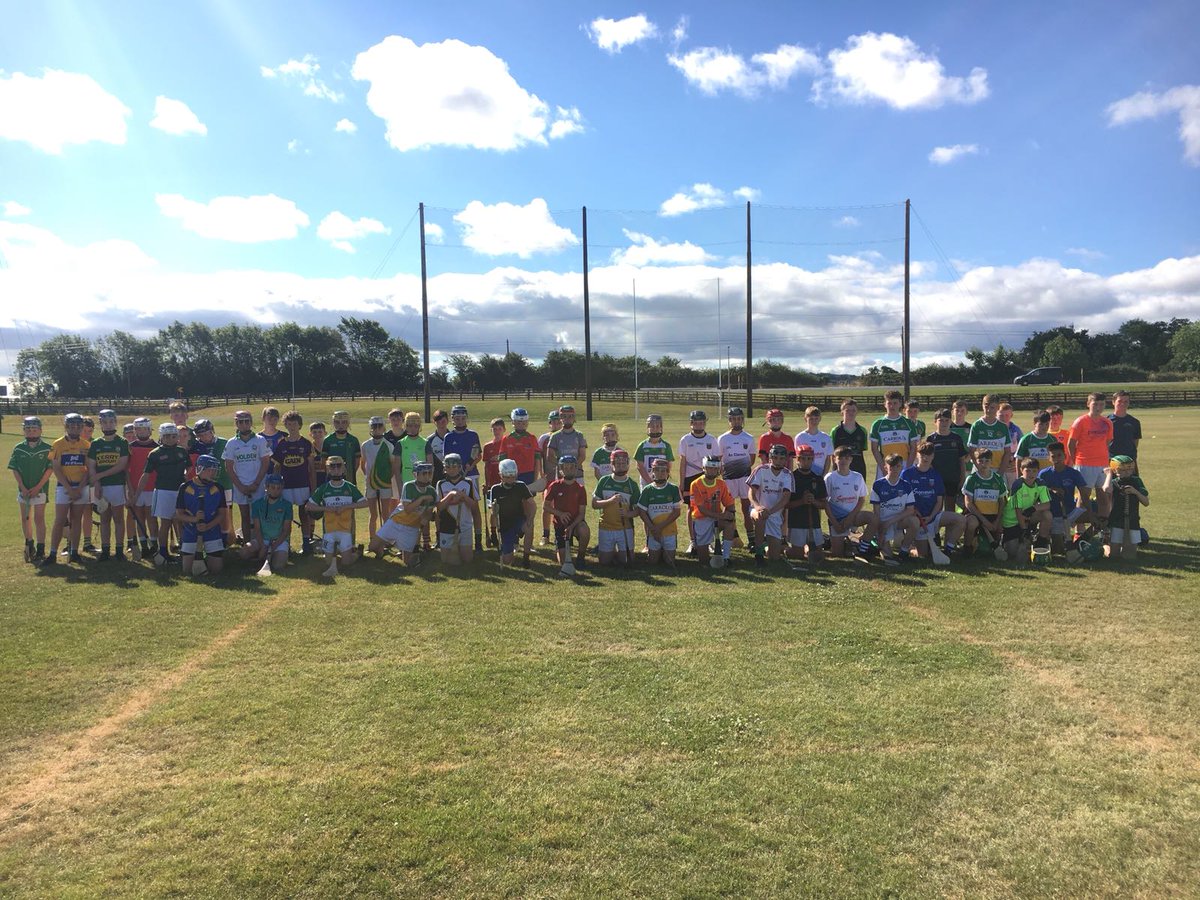 Offaly_GAA's tweet photo. Great turn out for the Offaly U13 Faithful Óg Hurling Academy with 61 players in the Faithful Fields with GDA's Michael Cleary &amp;Conor Clancy https://t.co/yd06rMPrES