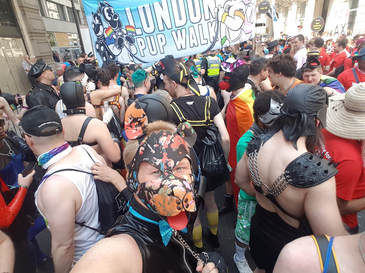 PupB_ndit's tweet photo. Awoo motherfuckers!
#LondonPride2018 with @LondonPupMunch! https://t.co/zNqAUs0l4Y