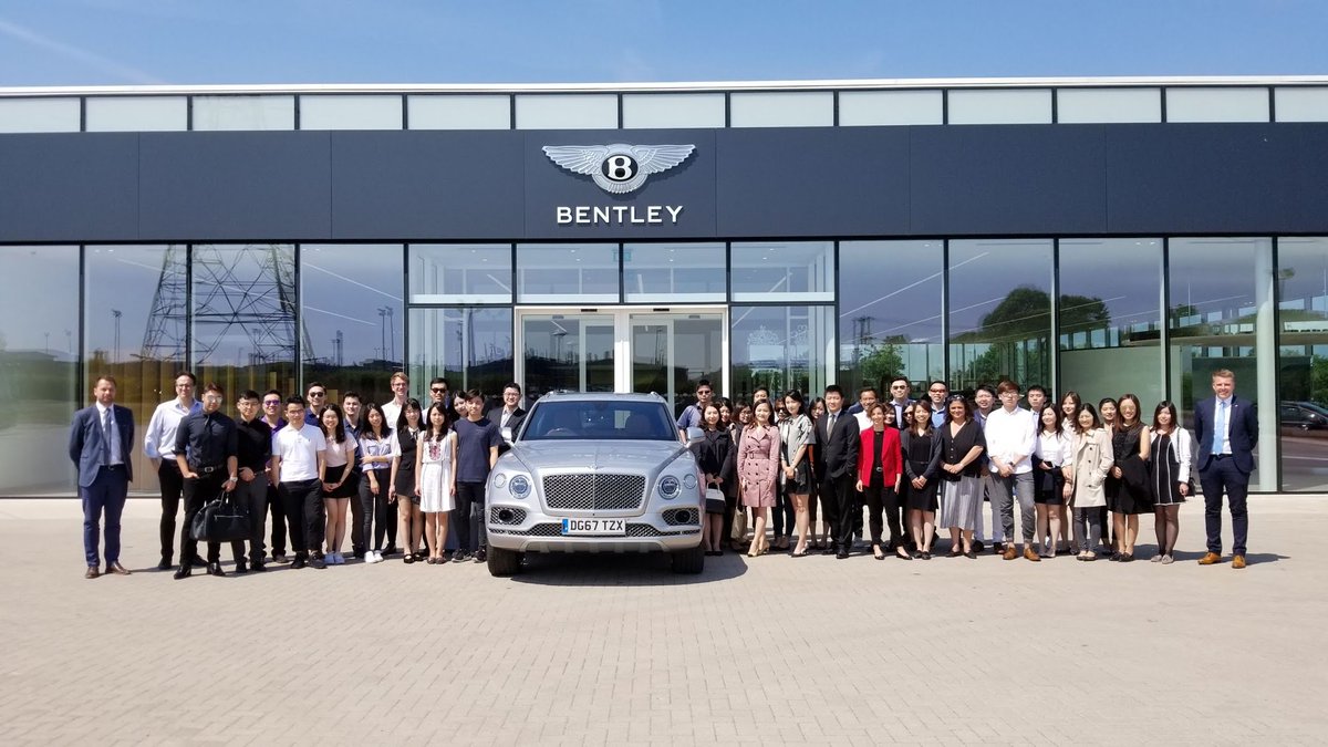 MbaCityu's tweet photo. Visiting Bentley Headquarters at Crewe to understand the brand experiences, which focus on personalization. https://t.co/6VRhwPu3yf