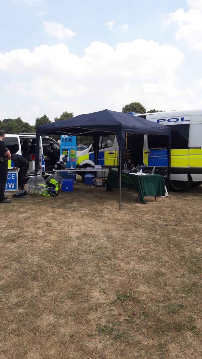 We are at Newmarket carnival come down and see us and try some hats on we are working with  @BTPCambs #309 #89 #3139