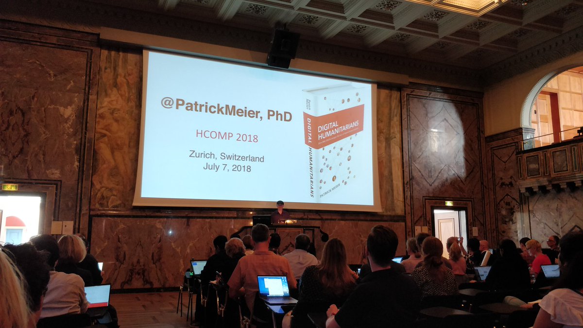 bikashp's tweet image. @PatrickMeier kicking off #HCOMP2018 day 2 with joint Keynote