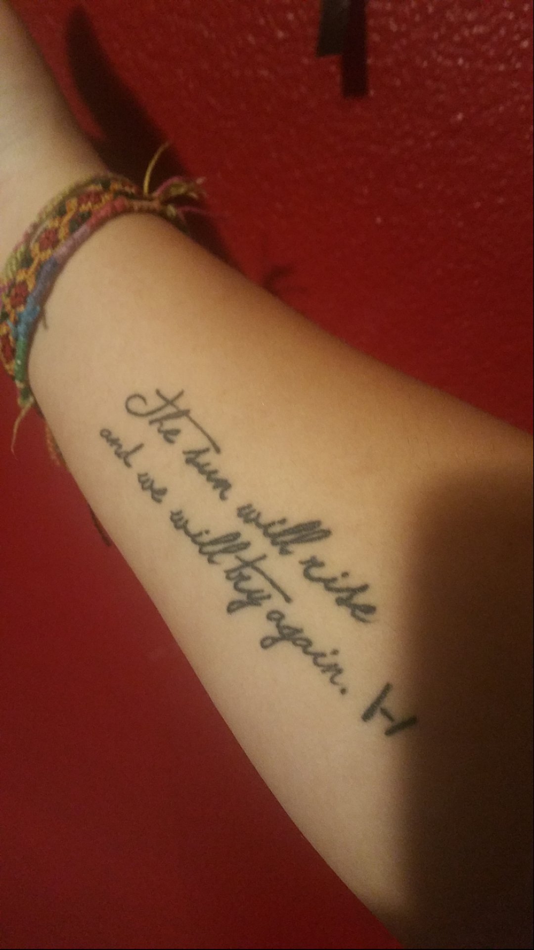 Quote Tattoos On Inner Arm