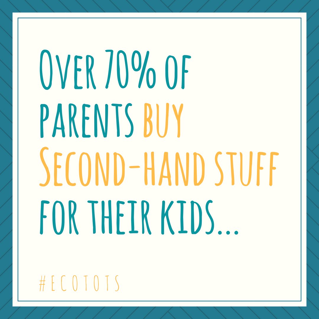 HelloEcoTots's tweet photo. Last year when @helloecotots asked 260 parents their experiences of getting their babies and kids the stuff they needed, we found that over 70% already purchased second-hand goods.

#ecotots #consumeless #lesswaste #ecoparent #londonlife #rent #secondhand #preloved https://t.co/WATA87OLFR
