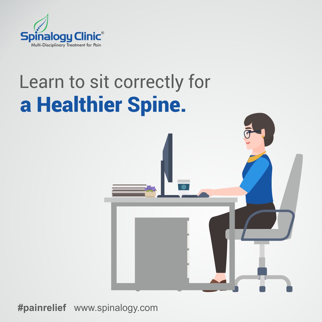 spinalogy's tweet photo. A Proper sitting Posture goes a long way in terms of maintaining a Healthier Spine.
For more Tips Visit Spinalogy Clinic or call on : +91 9922 134 134 to schedule an appointment.
#SpinalogyClinic #PainRelief #Technology #Posture #Spine #SideEffects #SurgeryLess #Healthyhabits https://t.co/ai6AAp4EIg