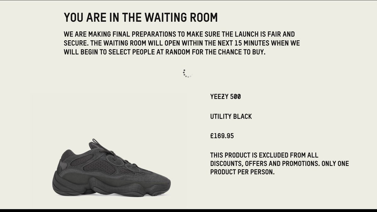 yeezy splash page