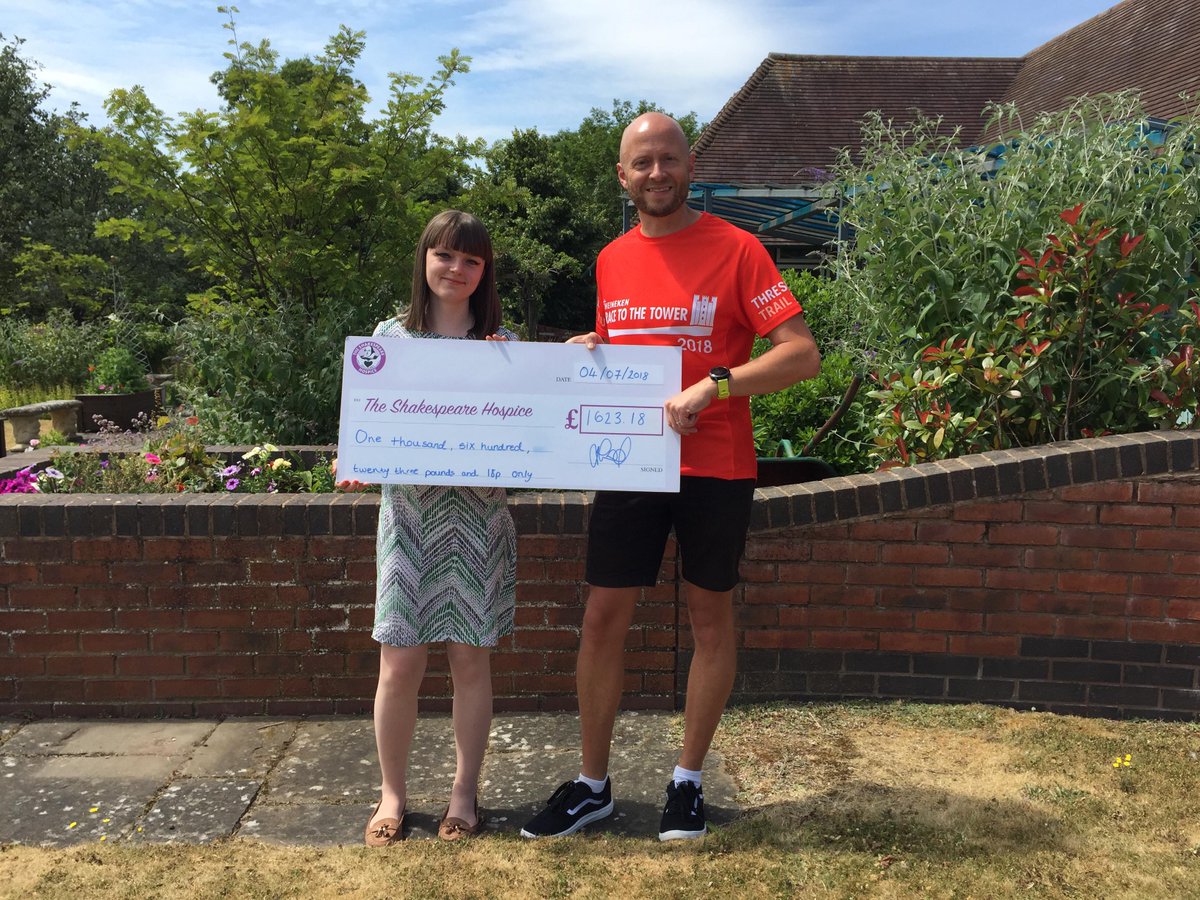 TheBardsHospice's tweet photo. Huge congratulations to Shaun Coward who completed the Heineken Race to the Tower double marathon challenge. He has raised an amazing £1623.18 for the Hospice. Thank you Shaun, you're our hero! It's not too late to donate: https://t.co/QOeGzq3aDy
#RTTT2018 https://t.co/ONuUaeIKQQ