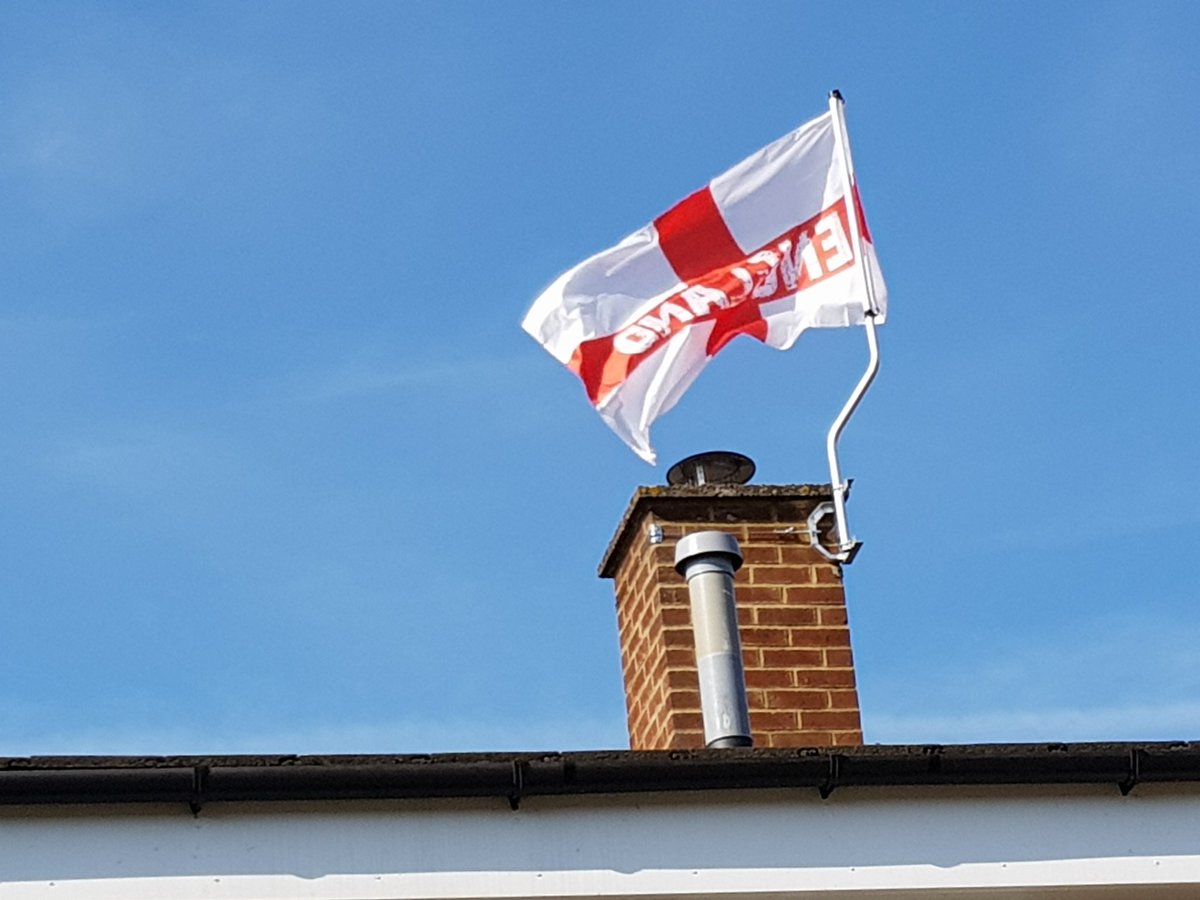 GoggleboxAerial's tweet image. Installed a flag not an aerial this time. Come on ENGLAND...