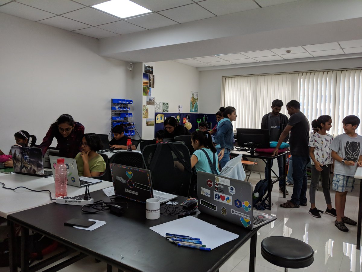 siddhesh_p's tweet image. At the #pythonforkids workshop @reservedbit in Pune ;)