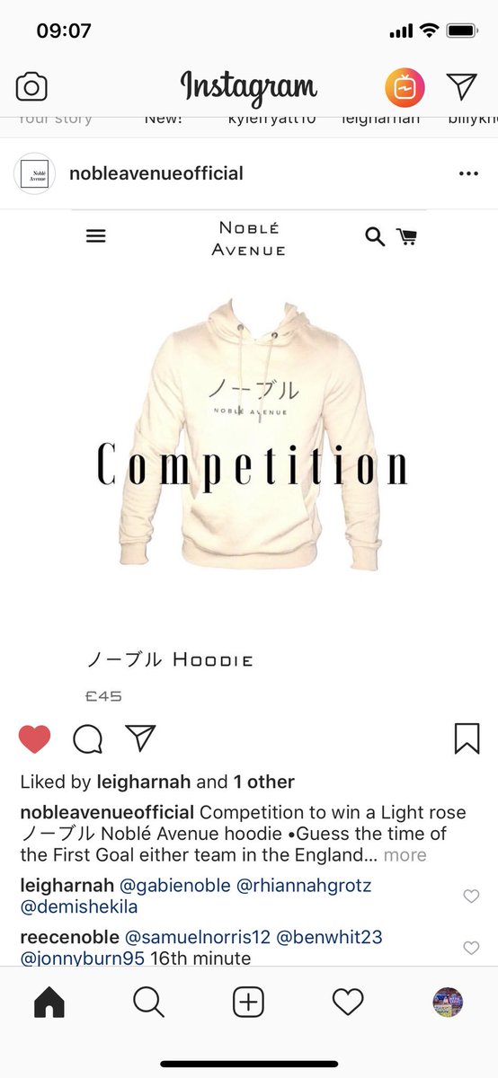 Join in Noblè Avenue’s competition on instagram for the England game 🏴󠁧󠁢󠁥󠁮󠁧󠁿