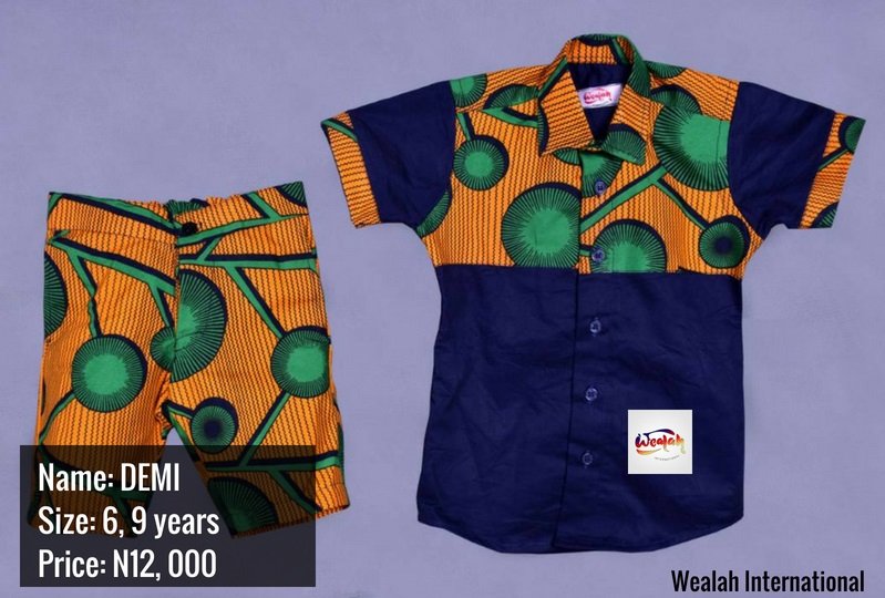 wealahkids's tweet photo. He is called DEMI
He is from our #HappyCollection
Available size: 3. 4. 6.7 and 9 years
Price: N12, 000
Worldwide Delivery.
#wealahkids #wealahinternational #readytowear #girlchild #wealahkids #ankarafashionforkids #fashionkids #kidsfashion #fashion #boychild https://t.co/L7AQLkCZr6