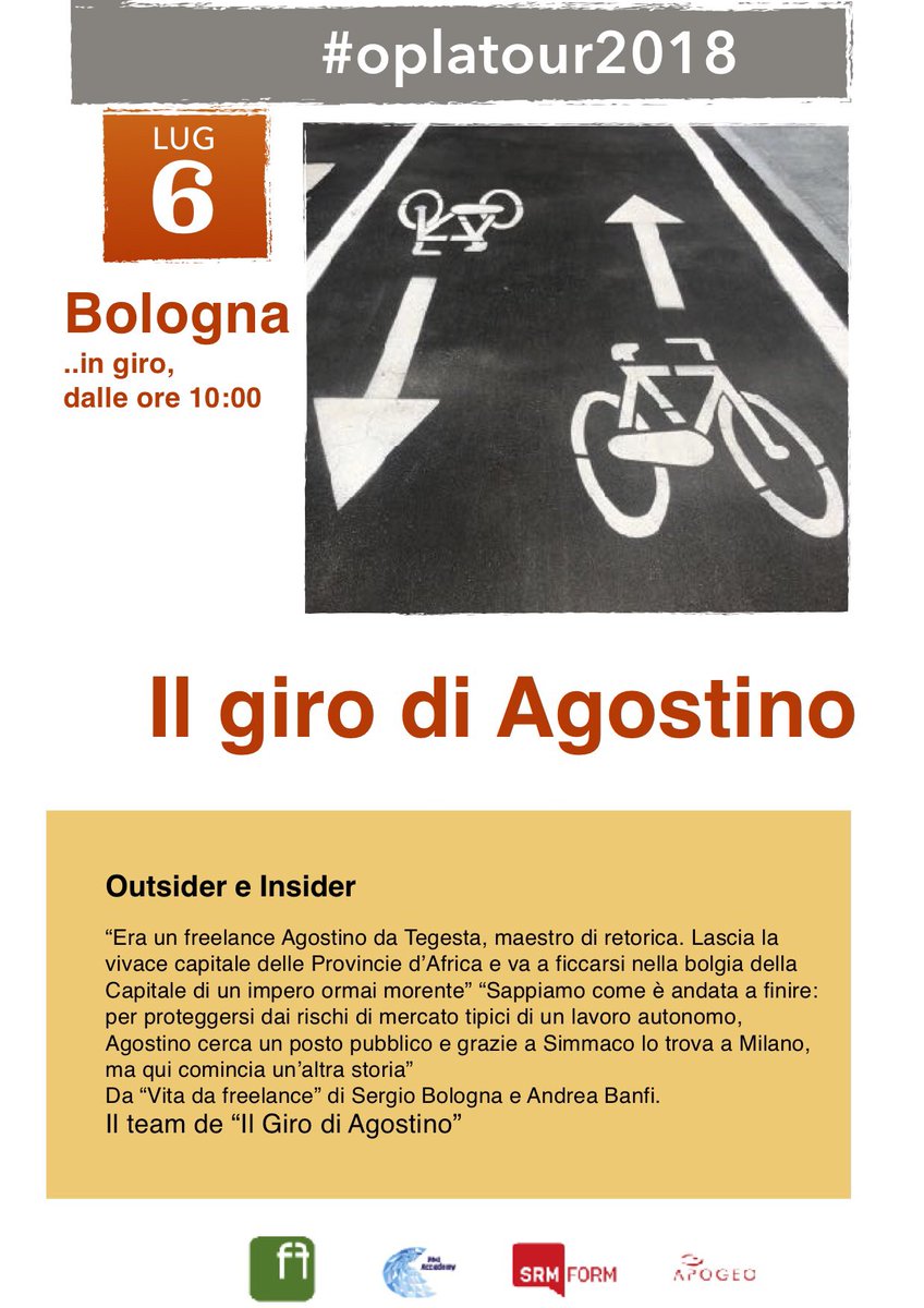 OplaSpace's tweet photo. Il lavoro e i lavoratori: insider e outsider #oplatour2018 a #Bologna i #freelance del #GirodiAgostino @il_giro https://t.co/hvnh6As55e