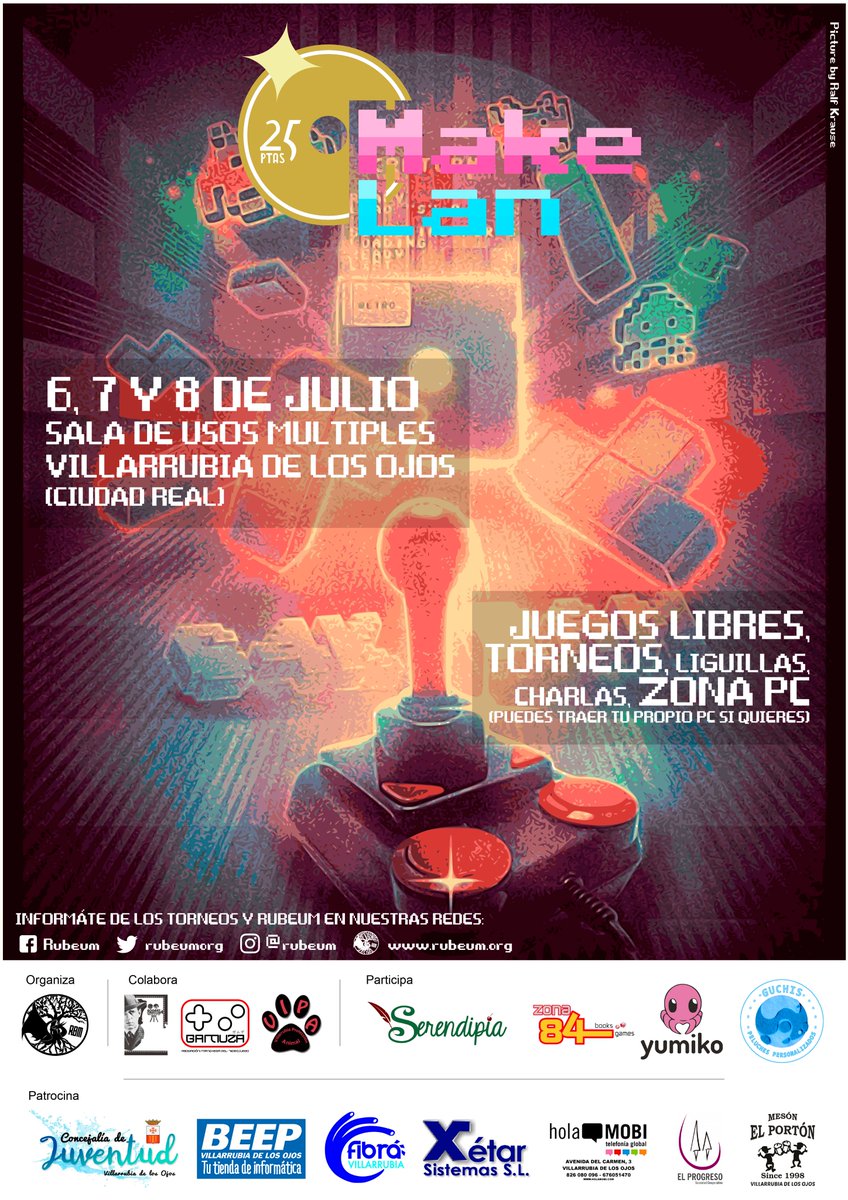 rubeumorg's tweet photo. Mediado ya el segundo dia de #makelanparty 2018. Una buena mañana disfrutando todos juntos de nuestra pasión por el videojuego. Esta tarde a las 18:30 charla sobre educación y videojuegos y a las 19:30 torneo de Dragon Ball Budokai 3 en PS3. #MakeLAN #Rubeum #Gamuza #videojuegos https://t.co/GeahrSXKv1