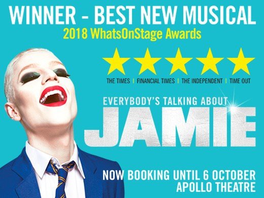 FrmTheBoxOffice's tweet photo. This is your ‼ LAST WARNING ‼️ 

Following their performance at #PRIDE just now, you coud win TWO tickets to see the smash-hit and downright dazzling musical, Everybody's Talking About Jamie. Head to our profile to enter - ENDS 8PM TONIGHT!
#FTBO #EverybodysTalkingAboutJamie https://t.co/aJOXuQOdzT