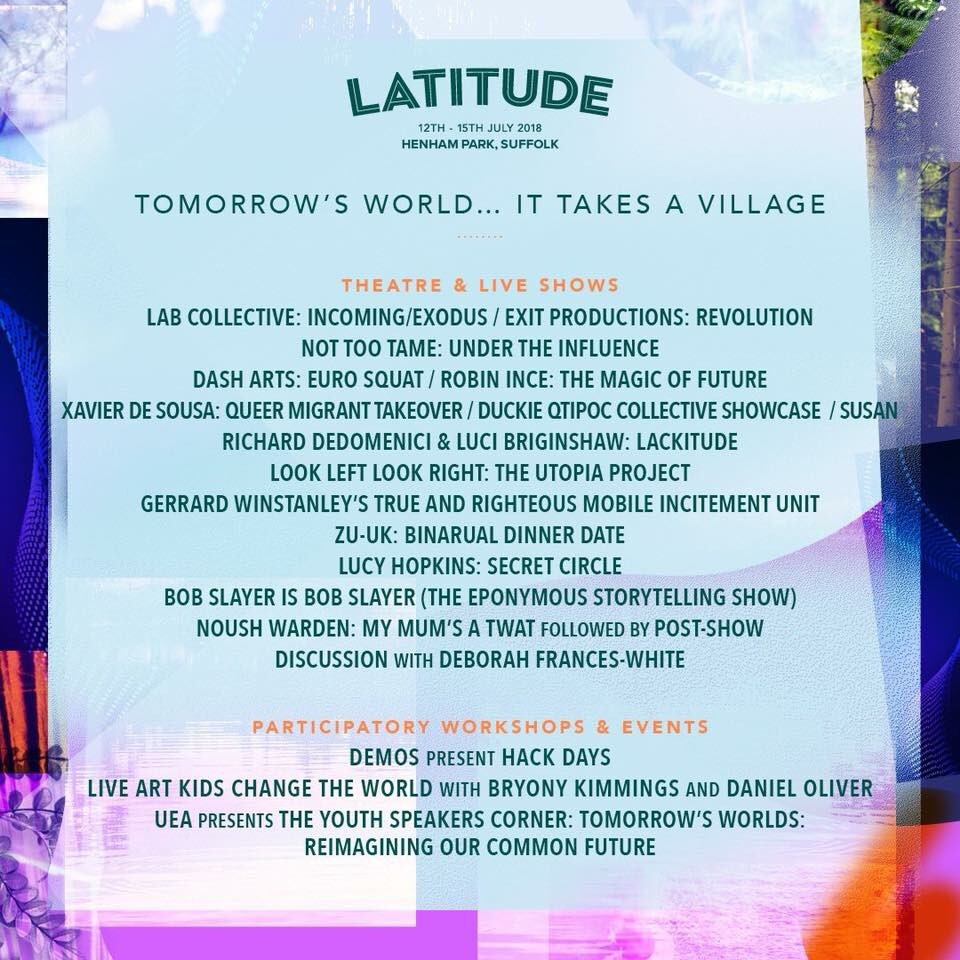 PrecPrinciple's tweet photo. The countdown is on for #latitude2018! Don’t forget #UEA is coming! Rupert Read will be speaking at 1:30pm on Saturday 14th - don’t miss out! https://t.co/xAj3eW12Mq