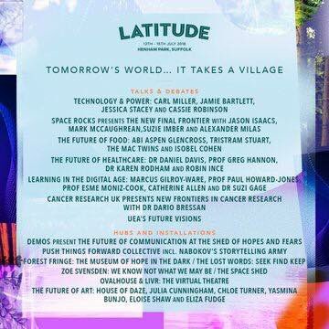 PrecPrinciple's tweet photo. The countdown is on for #latitude2018! Don’t forget #UEA is coming! Rupert Read will be speaking at 1:30pm on Saturday 14th - don’t miss out! https://t.co/xAj3eW12Mq
