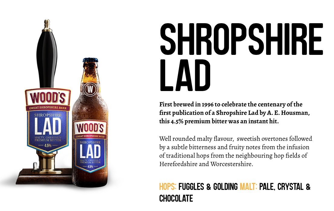Try out our well rounded Shropshire Lad premium bitter, and let us know what you think! 
Get involved with our quest to find THE ShropshireLAd and Shropshire Lass for a chance to win some amazing prizes! 
#shropshirelad #thewoodbrewery #brewery #beer