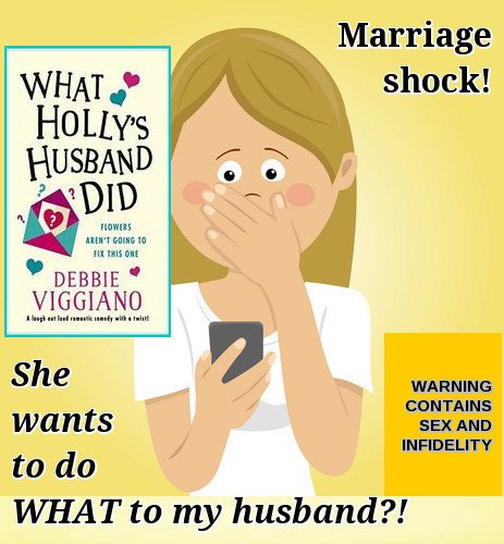 DebbieViggiano's tweet photo. When Holly married Alex Hart she was MADLY in love. Fifteen years later she's just plain mad...
£1.99 #feelgood #romcom #fun #chicklit #marriage #shock #cheatingspouse @bookouture https://t.co/kLSAwrjAuX https://t.co/Xb84QfSzeC