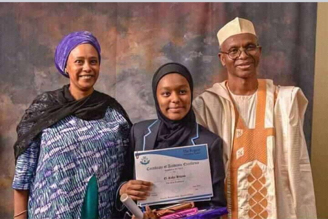 ProfSingu's tweet photo. Pic 1&amp;2: Gov @elrufai's children: Salisu graduating from Kings College London and Bilkiss Elrufai graduating from Ragent College, Abuja.

Pic 3&amp;4: Children of the masses receiving lesson on a bear floor &amp; in an overcrowded class.

Indeed! @elrufai is making Kaduna great Again! https://t.co/i442YwMGwU