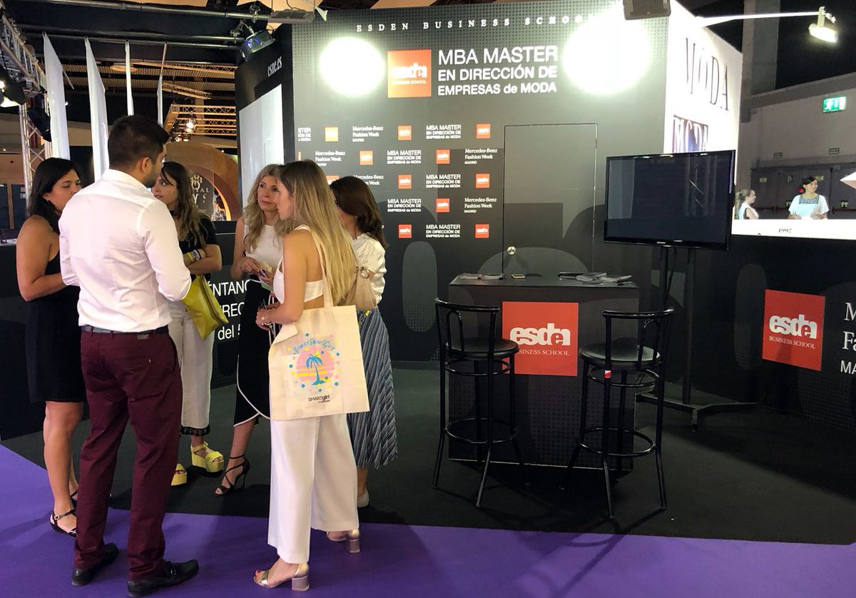 EsdenBS's tweet photo. Ya estamos en @MBFWMadrid . Nuestro equipo de admisiones te informará sobre #MBA #Master Dirección Empresas #Moda. Participa en el concurso de 2 #becas 50% para cursar este programa. Hasta el 11 julio en @feriademadrid https://t.co/j2HlkQJI2z #esdenbsmbfw #EsdenModa #MBFWMadrid https://t.co/YIKICfxIPR